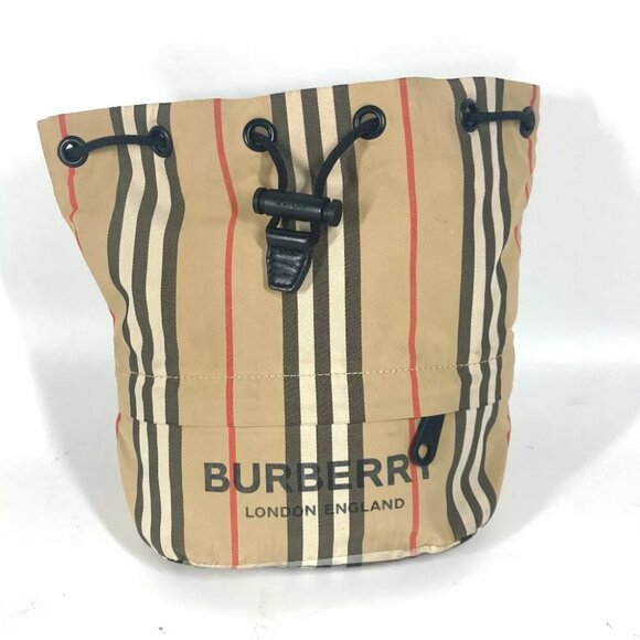 BURBERRY Logo Check Drawstring Bag Makeup pouch Cosmetics Pouch Multi pouch - Picture 1 of 15